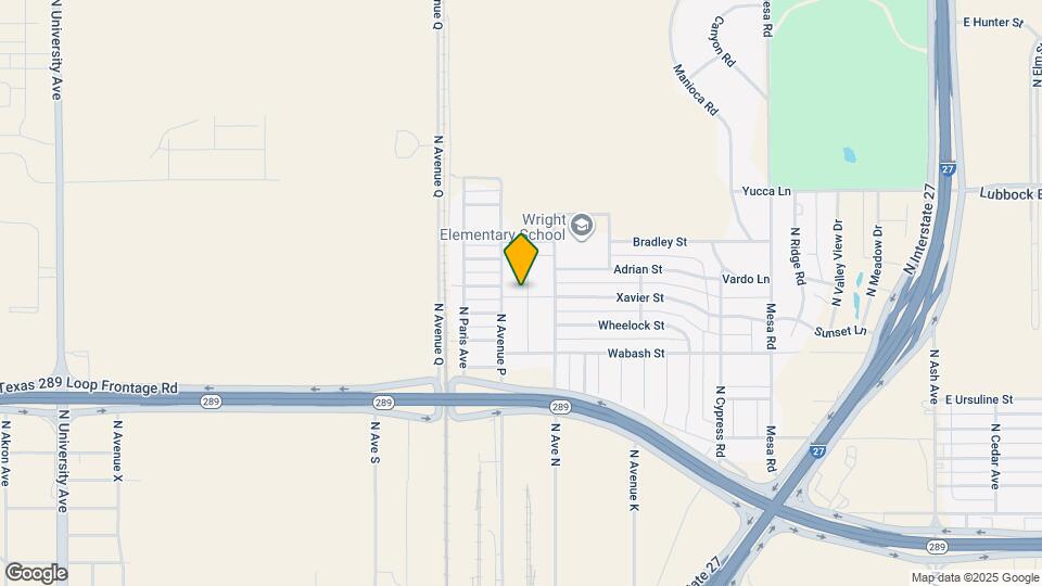 2501 N Ave O Map and Location Details