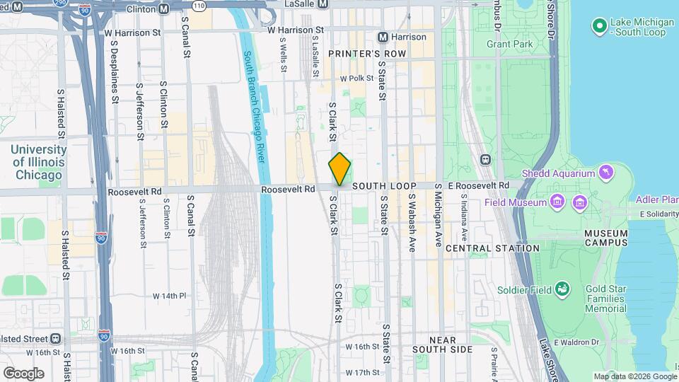 1214 S Federal St, Unit H Mapa y Detalles de la Ubicación