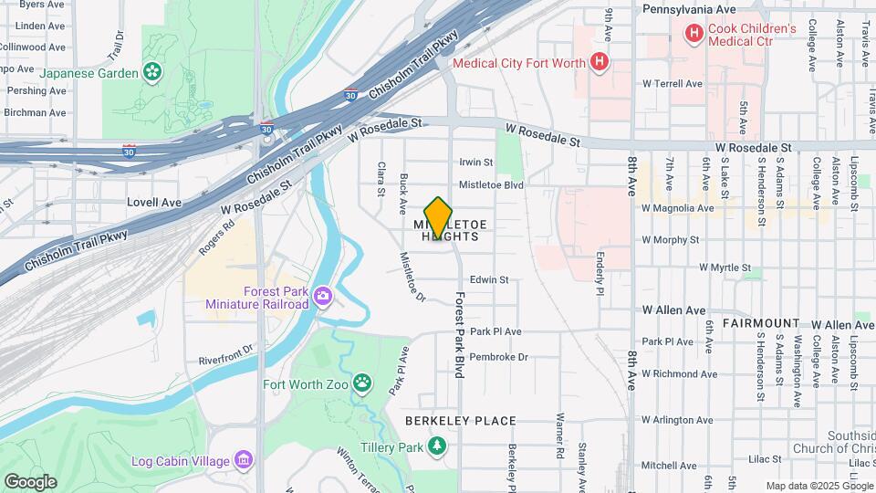 2312 Mistletoe Ave Map and Location Details