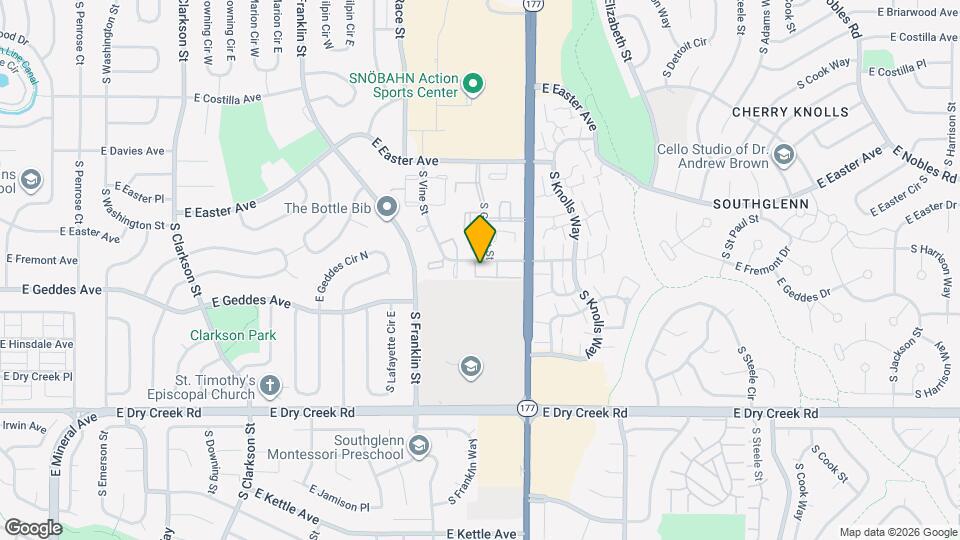 2220 East Geddes Avenue, Unit Southglenn Commons Map and Location Details