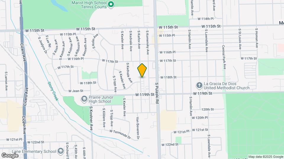 11805 S Karlov Ave Map and Location Details