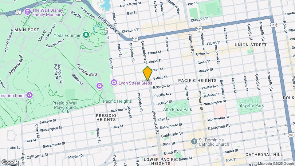 2621 Divisadero St Map and Location Details