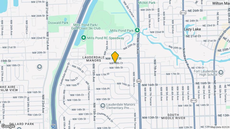 1200 NW 18th Ct Map and Location Details