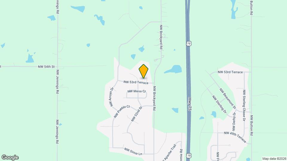 4334 NW 53rd Terrace Map and Location Details