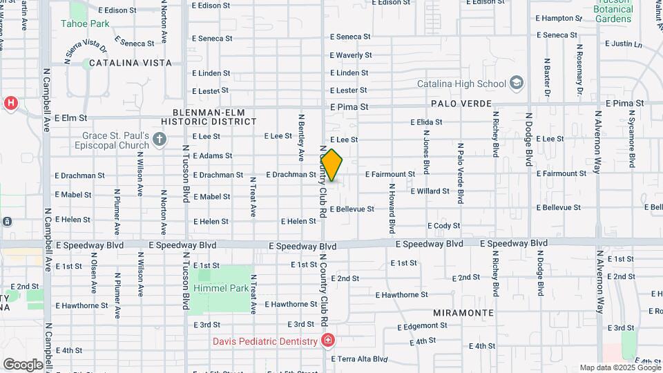 1378 N Country Club Rd Map and Location Details