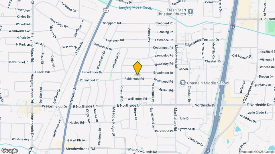 572 Robinhood Rd Map and Location Details