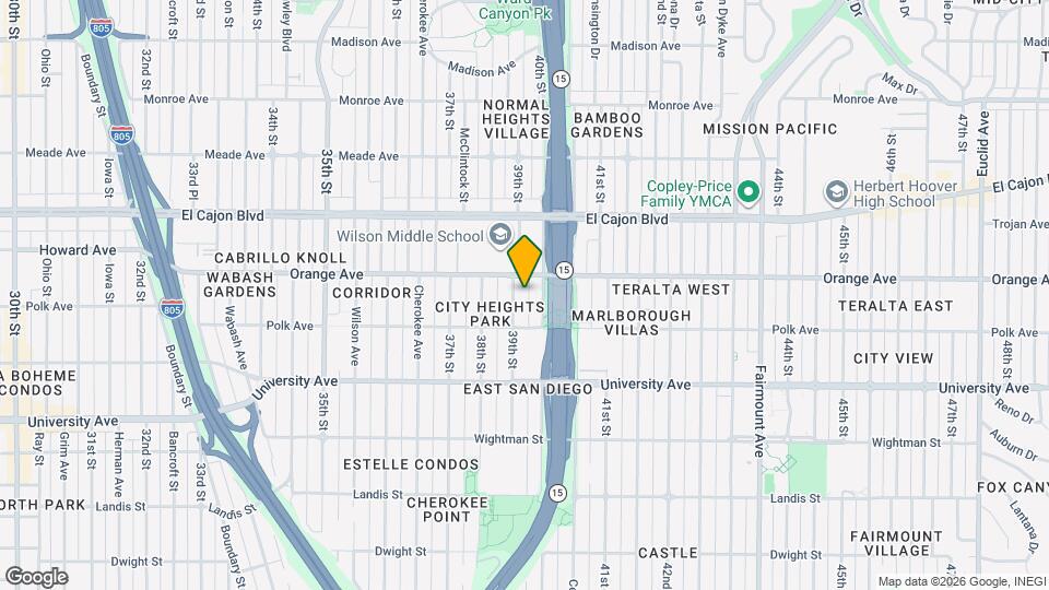 4161 39th St Map and Location Details