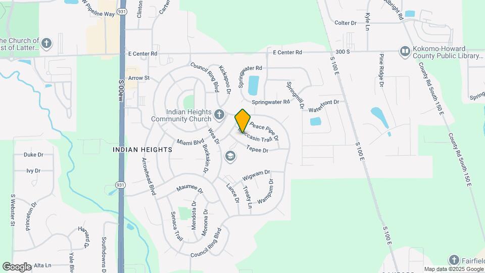 1101 Moccasin Trail Map and Location Details