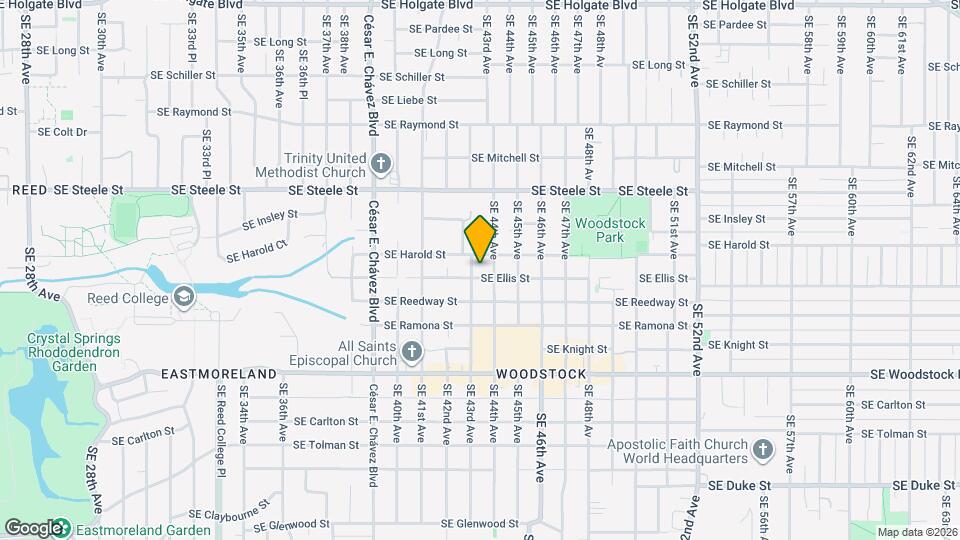 4311 SE Ellis St Map and Location Details