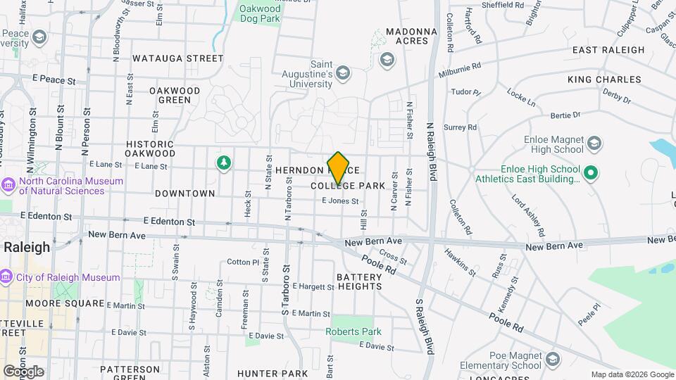 1218 Pender St Map and Location Details