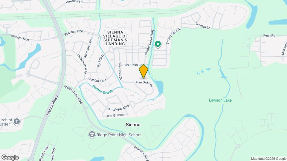 2918 Five Oaks Dr Map and Location Details