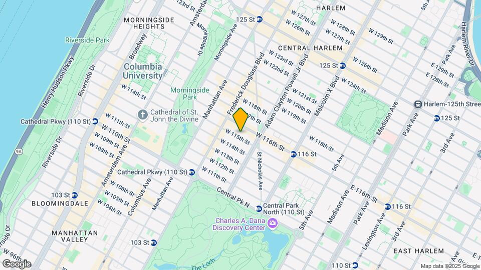 223 W 115th St Map and Location Details