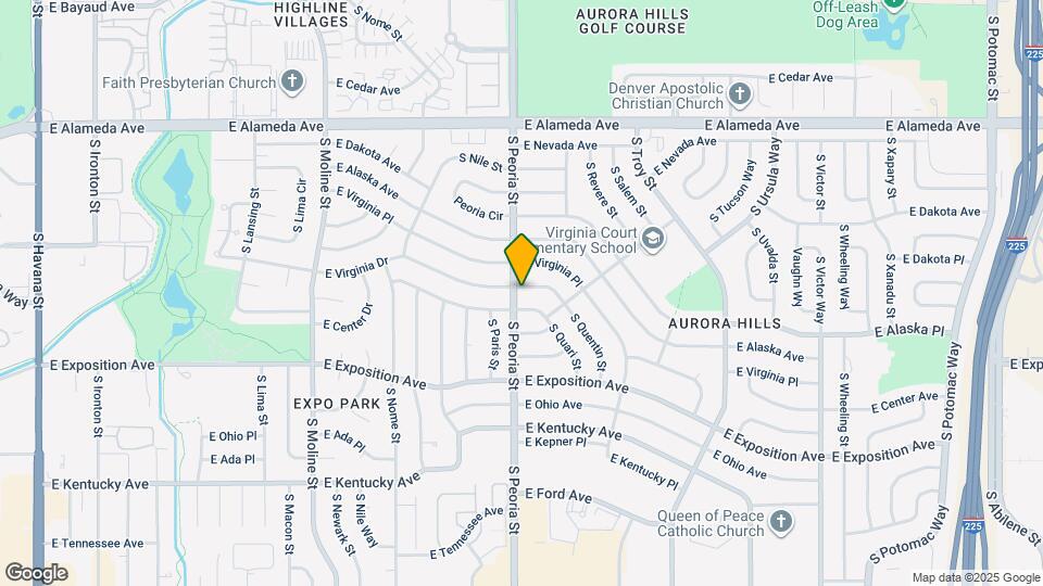 12104 E Virginia Dr Mapa y Detalles de la Ubicación