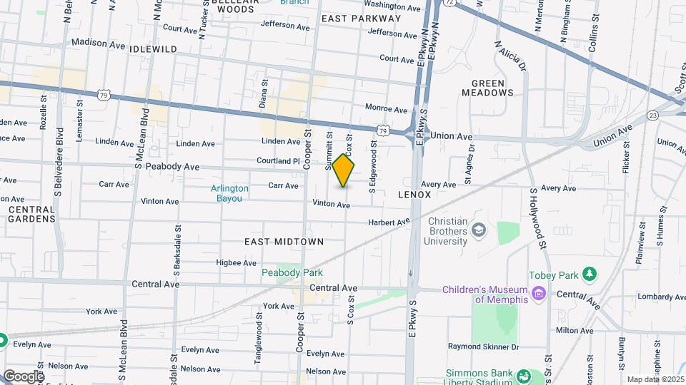 545 S Cox St Map and Location Details