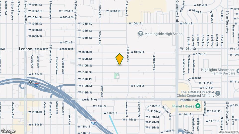 3640 W 110th St Map and Location Details