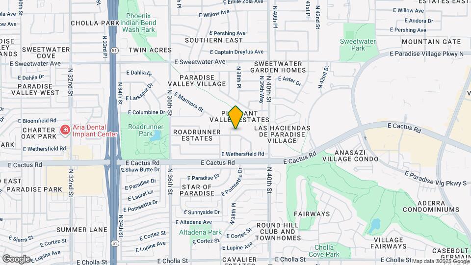 3832 E Bloomfield Rd Map and Location Details