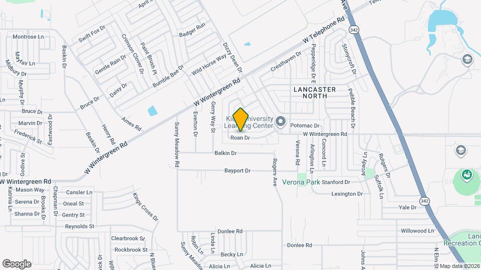1269 Roan Dr Map and Location Details