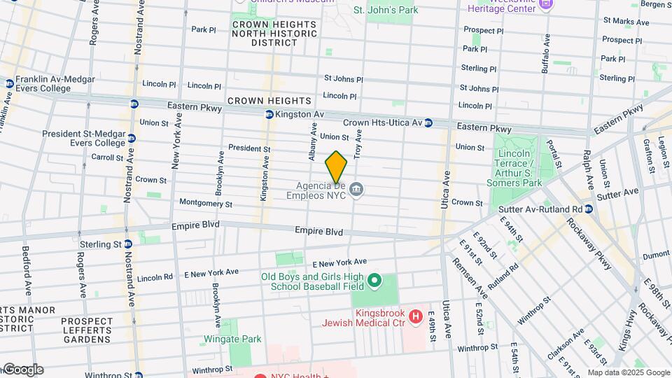 615 Crown St Mapa y Detalles de la Ubicación