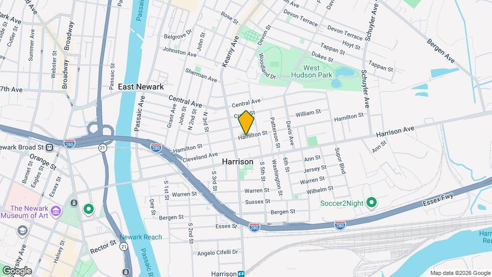 421 Hamilton St, Unit 1 Map and Location Details