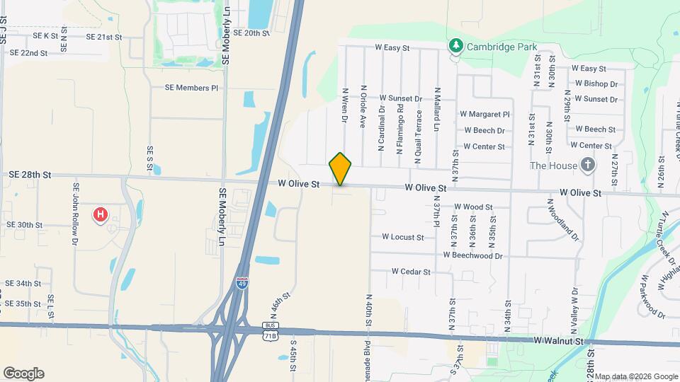 4120 W Olive St Map and Location Details