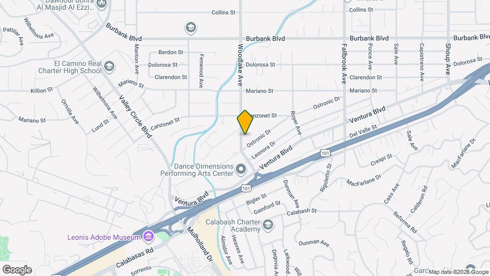 5224 Woodlake Ave Map and Location Details