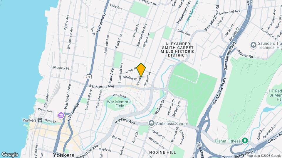 22 Vineyard Ave Map and Location Details