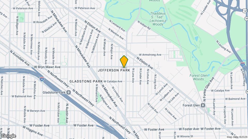 5556 N Central Ave, Unit 3 Map and Location Details