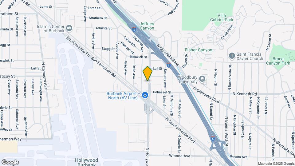 7539 N Hollywood Way Map and Location Details