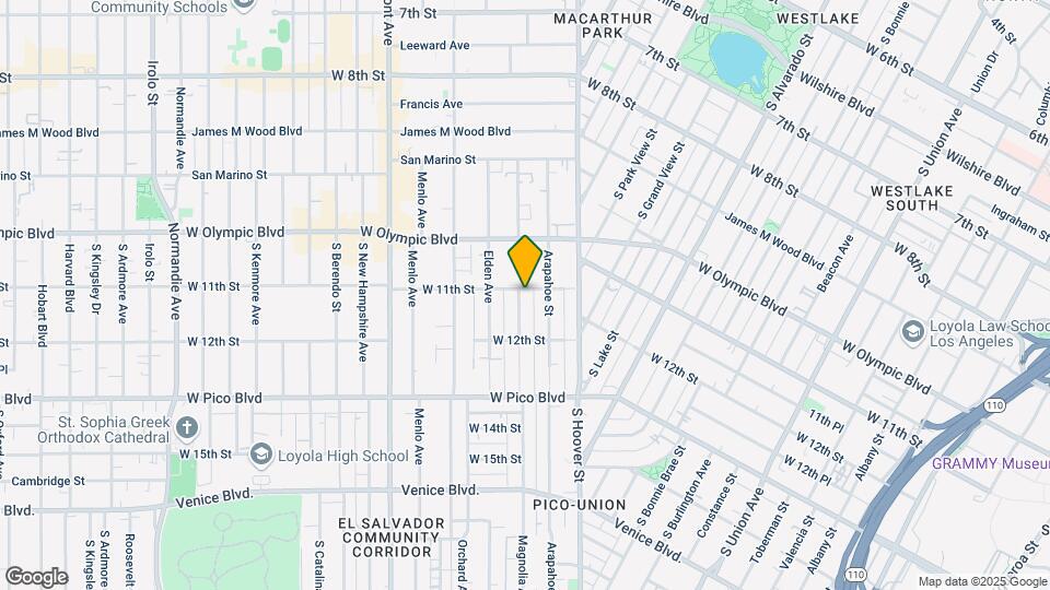 1100 Magnolia Ave Map and Location Details