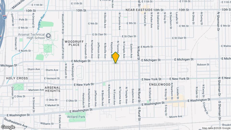 439 N Forest Ave Map and Location Details