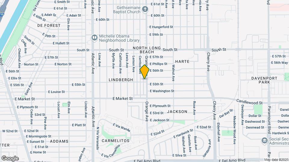 5501 Orange Ave Mapa y Detalles de la Ubicación