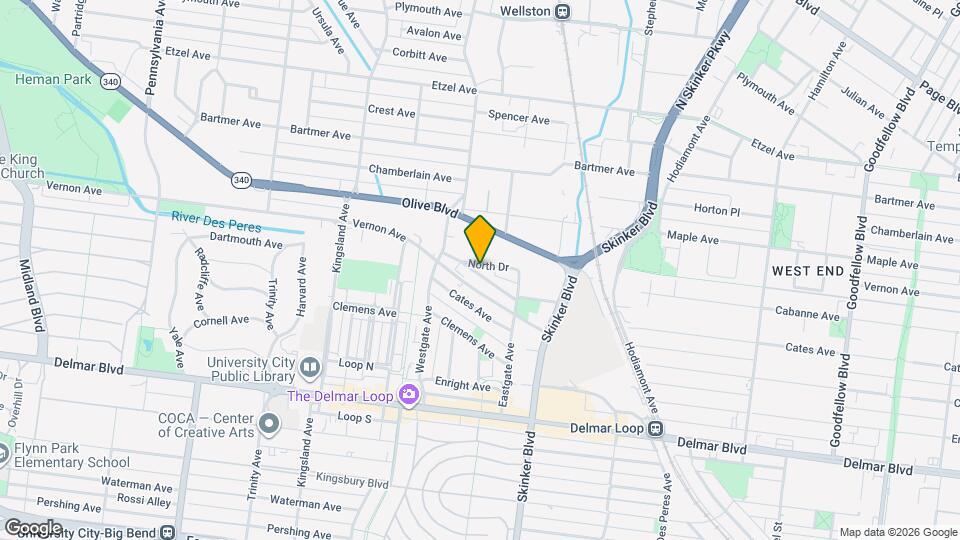 6309 Cabanne Ave Map and Location Details