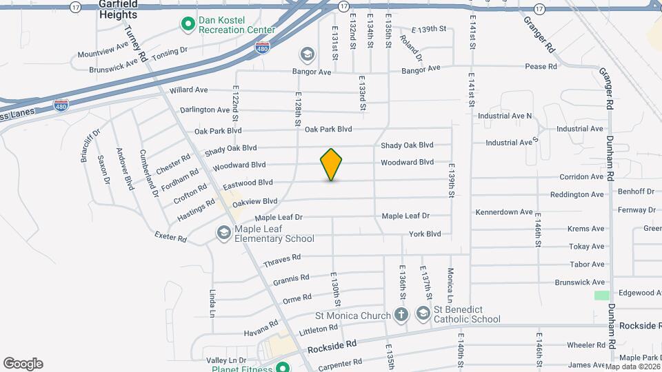 12918 Eastwood Blvd Map and Location Details