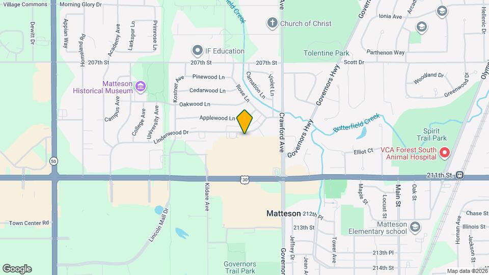 4117-4123 Lindenwood Dr Mapa y Detalles de la Ubicación