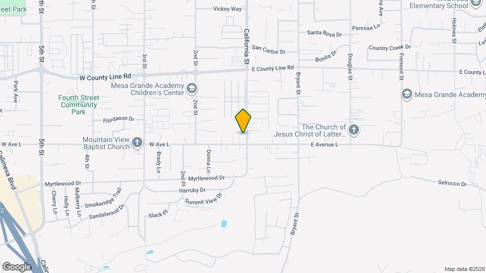 1032 California St Map and Location Details