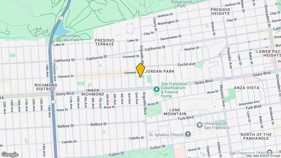 435 Arguello Blvd Map and Location Details