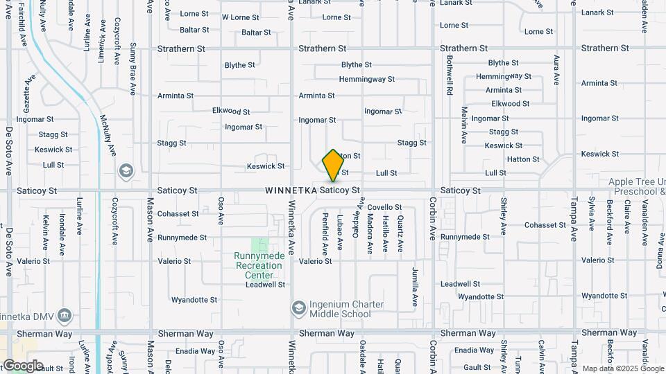 19951 Saticoy St Map and Location Details