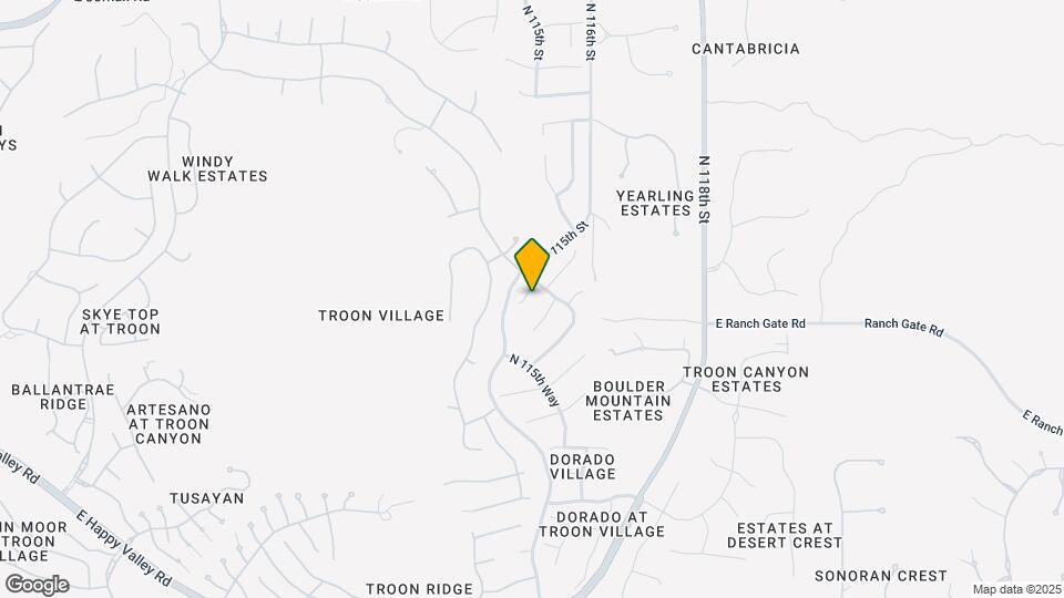 11525 E Desert Willow Dr Mapa y Detalles de la Ubicación