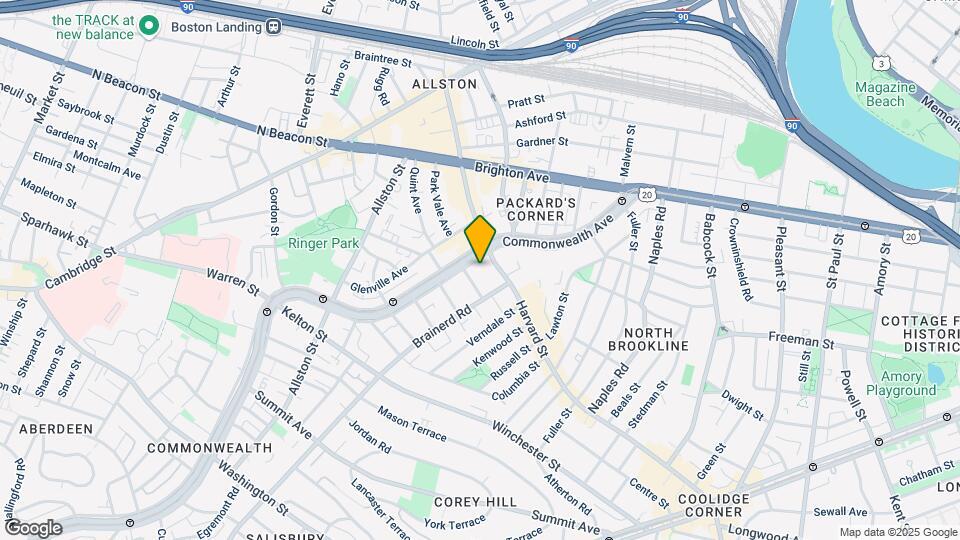 1242 Commonwealth Avenue-Unit -7 Map and Location Details