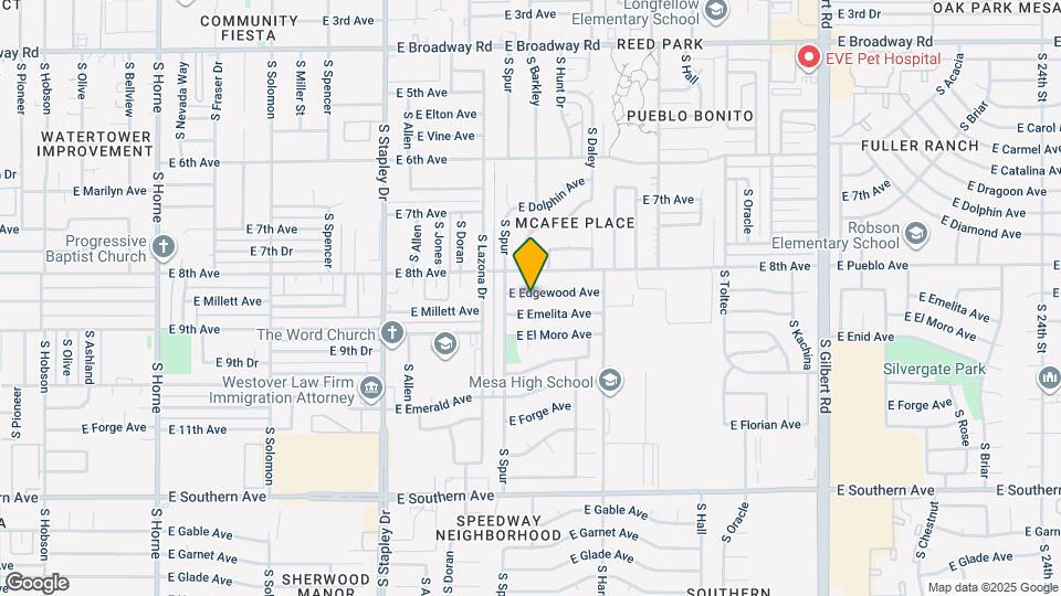 1445 E Edgewood Ave Map and Location Details