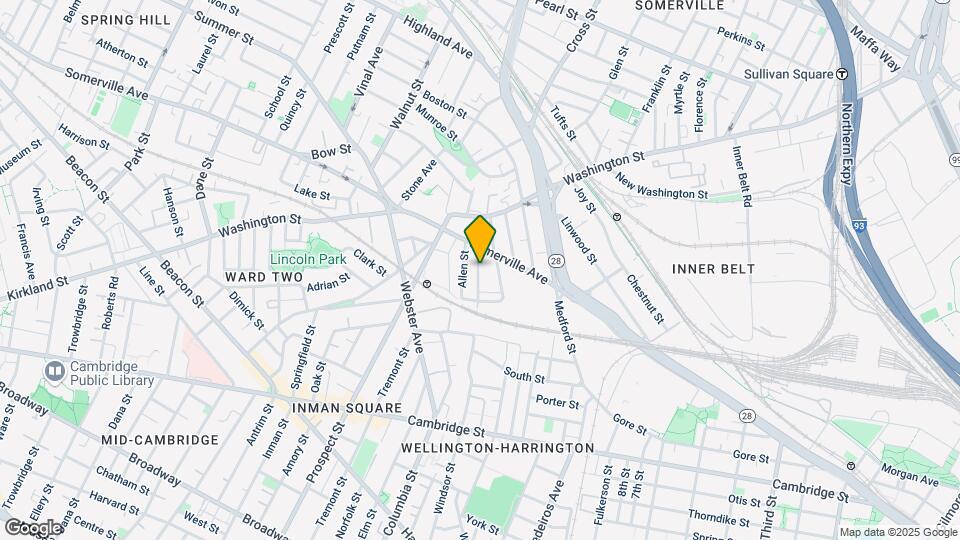 22 Linden St, Unit 2 Map and Location Details