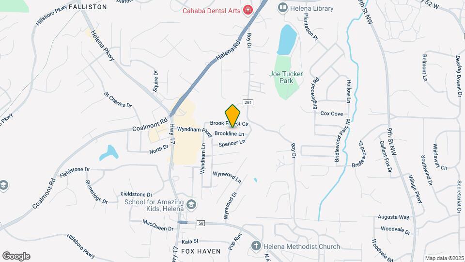 9070 Brookline Ln Mapa y Detalles de la Ubicación