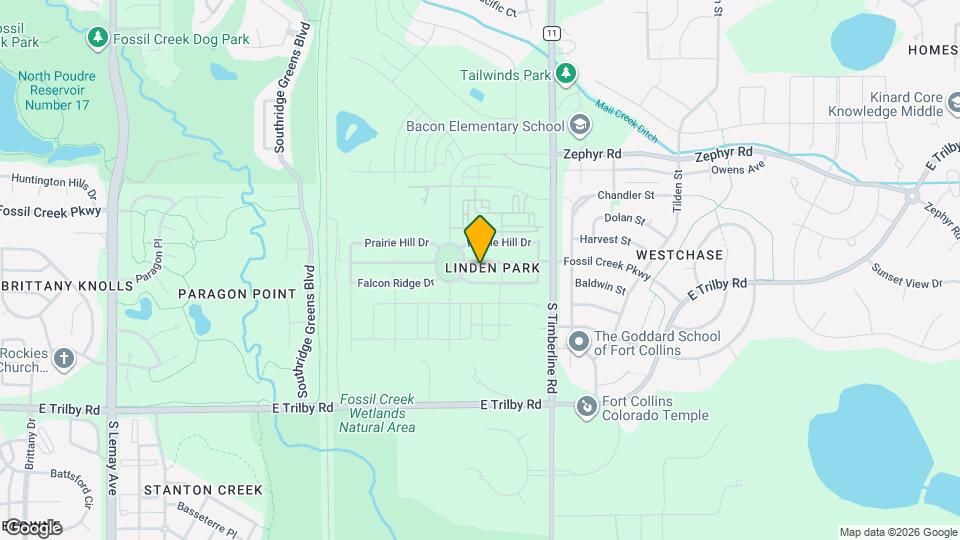 1921 Fossil Creek Pkwy Map and Location Details