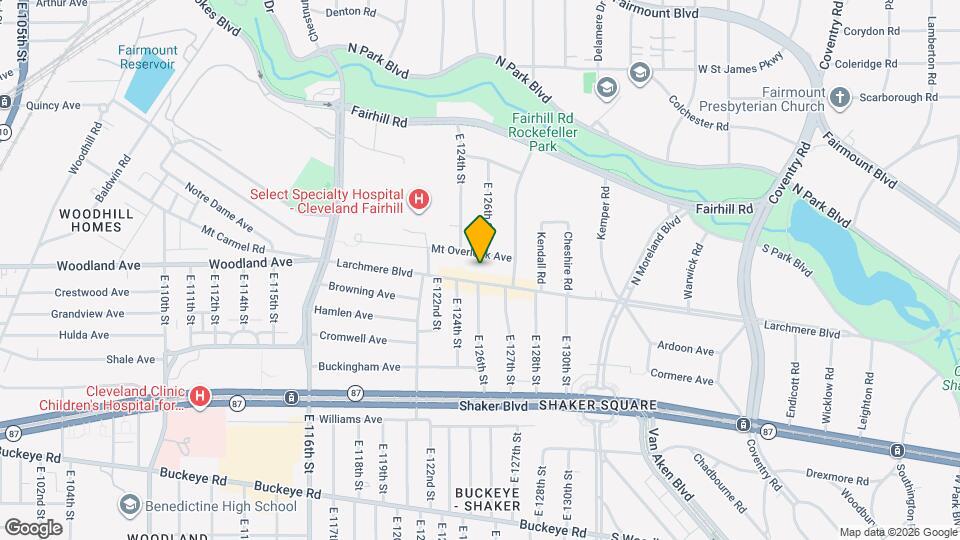 12597 Larchmere Blvd Map and Location Details