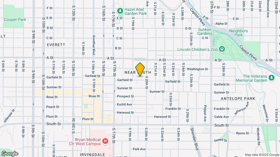 1938 Garfield St Map and Location Details