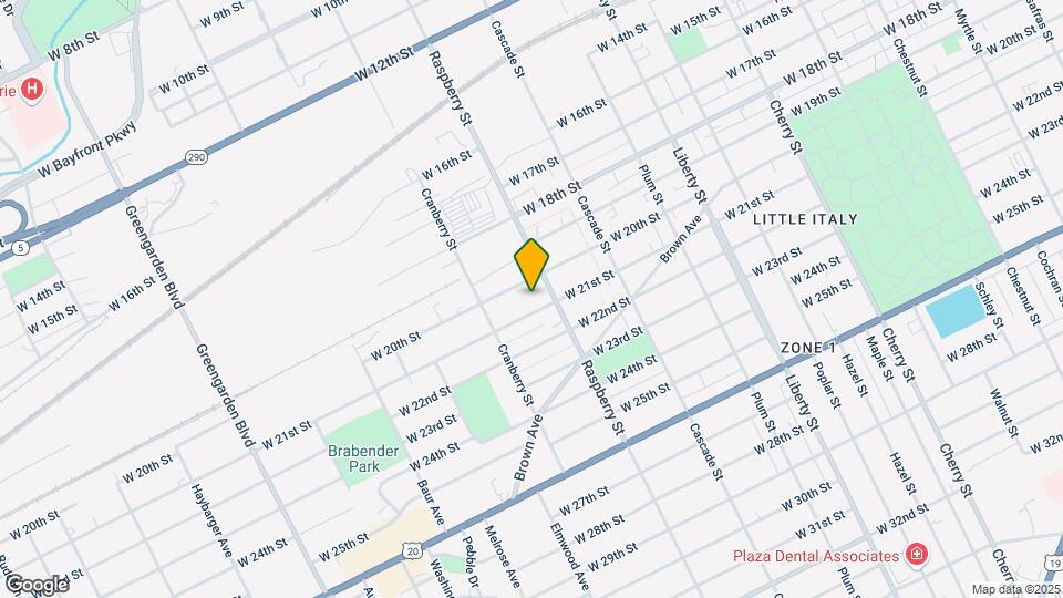 1122 W 21st St Map and Location Details