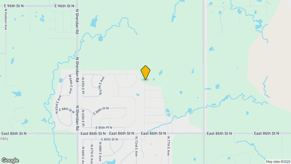 7305 E 90th Pl N Map and Location Details