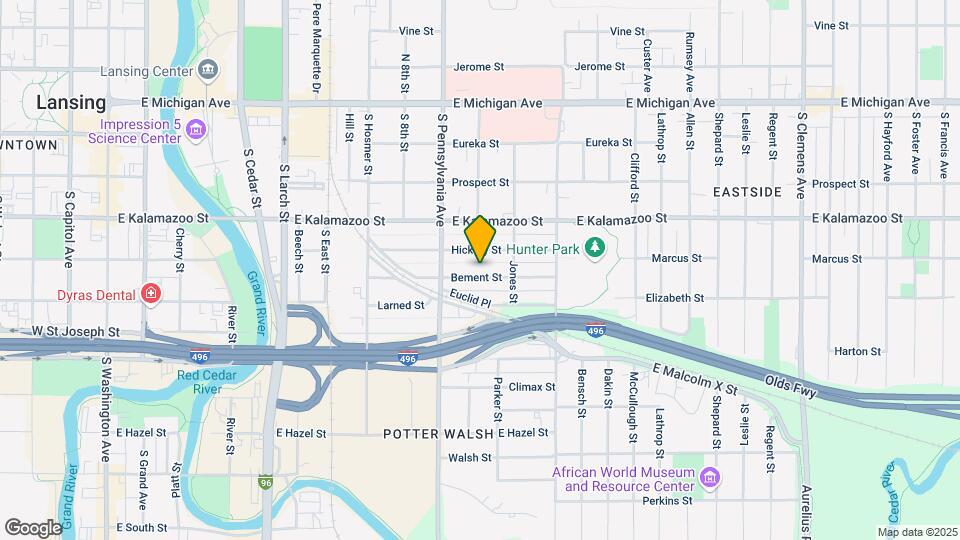 1037 Bement St Map and Location Details