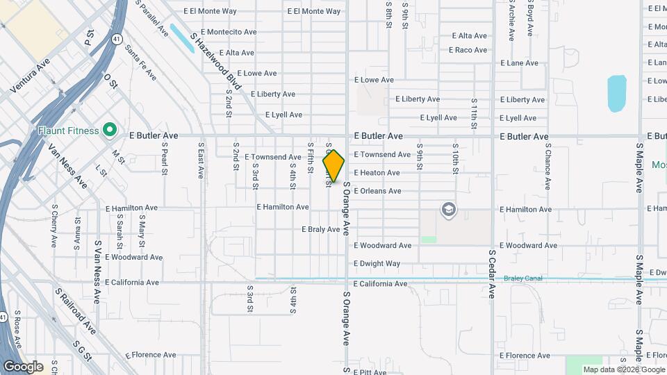 1635 S Gearhart St Mapa y Detalles de la Ubicación