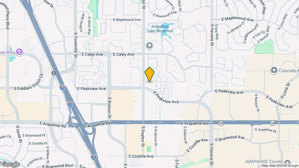 9817 E Peakview Ave Map and Location Details